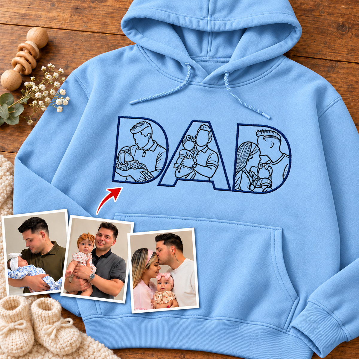 Sudadera con capucha unisex-Papá