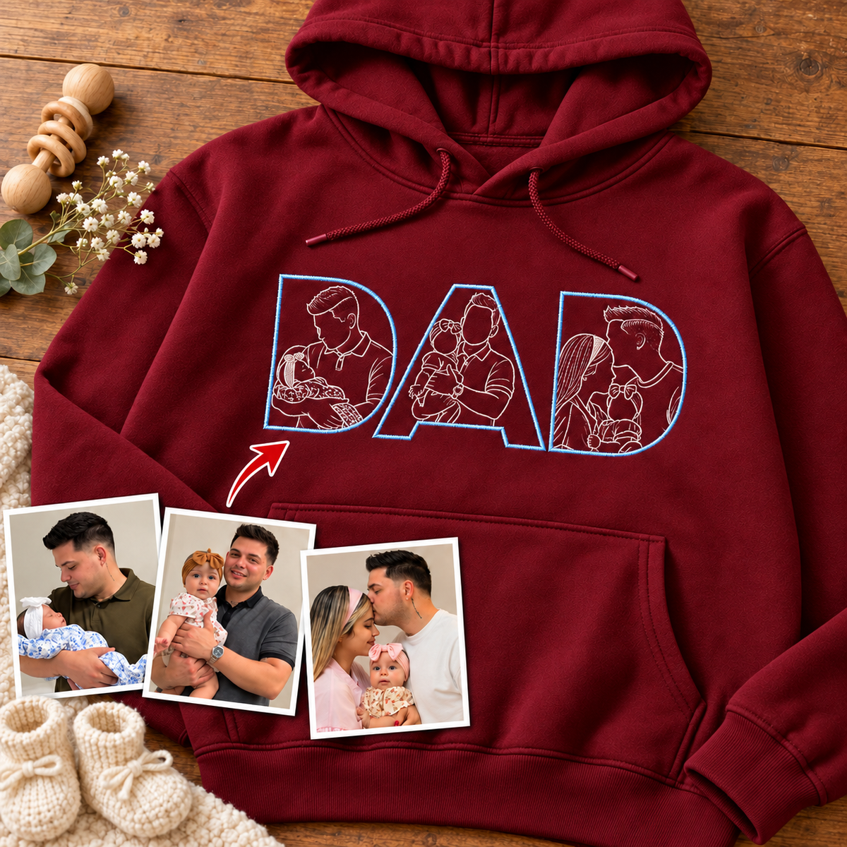 Sudadera con capucha unisex-Papá