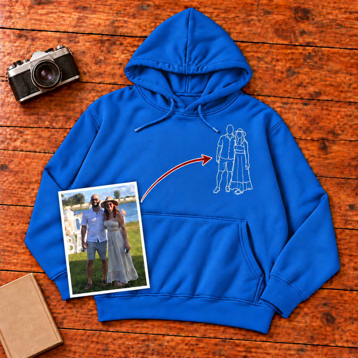 Sudadera con capucha unisex - Pecho izquierdo