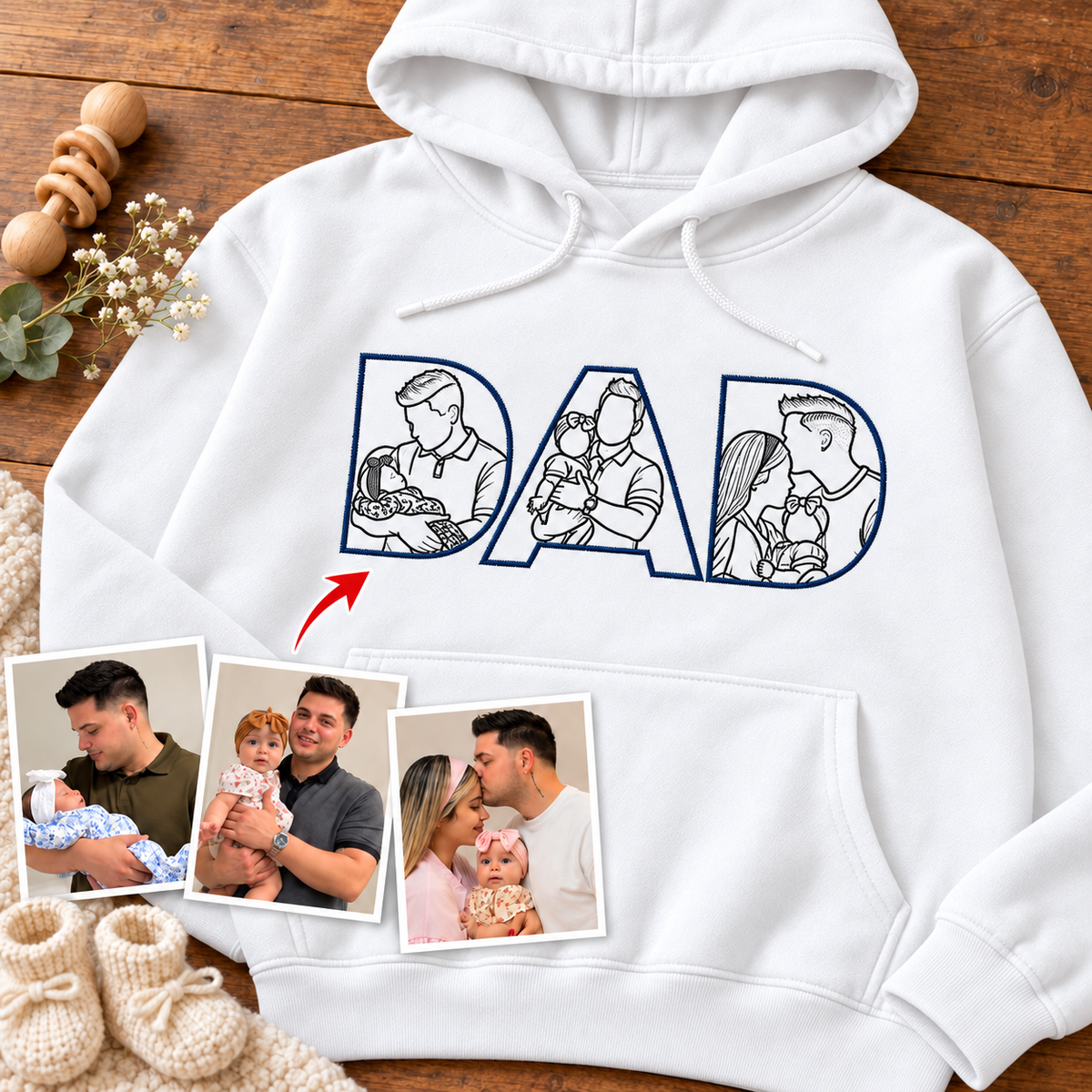 Sudadera con capucha unisex-Papá