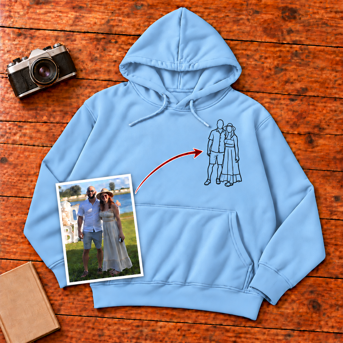 Sudadera con capucha unisex - Pecho izquierdo