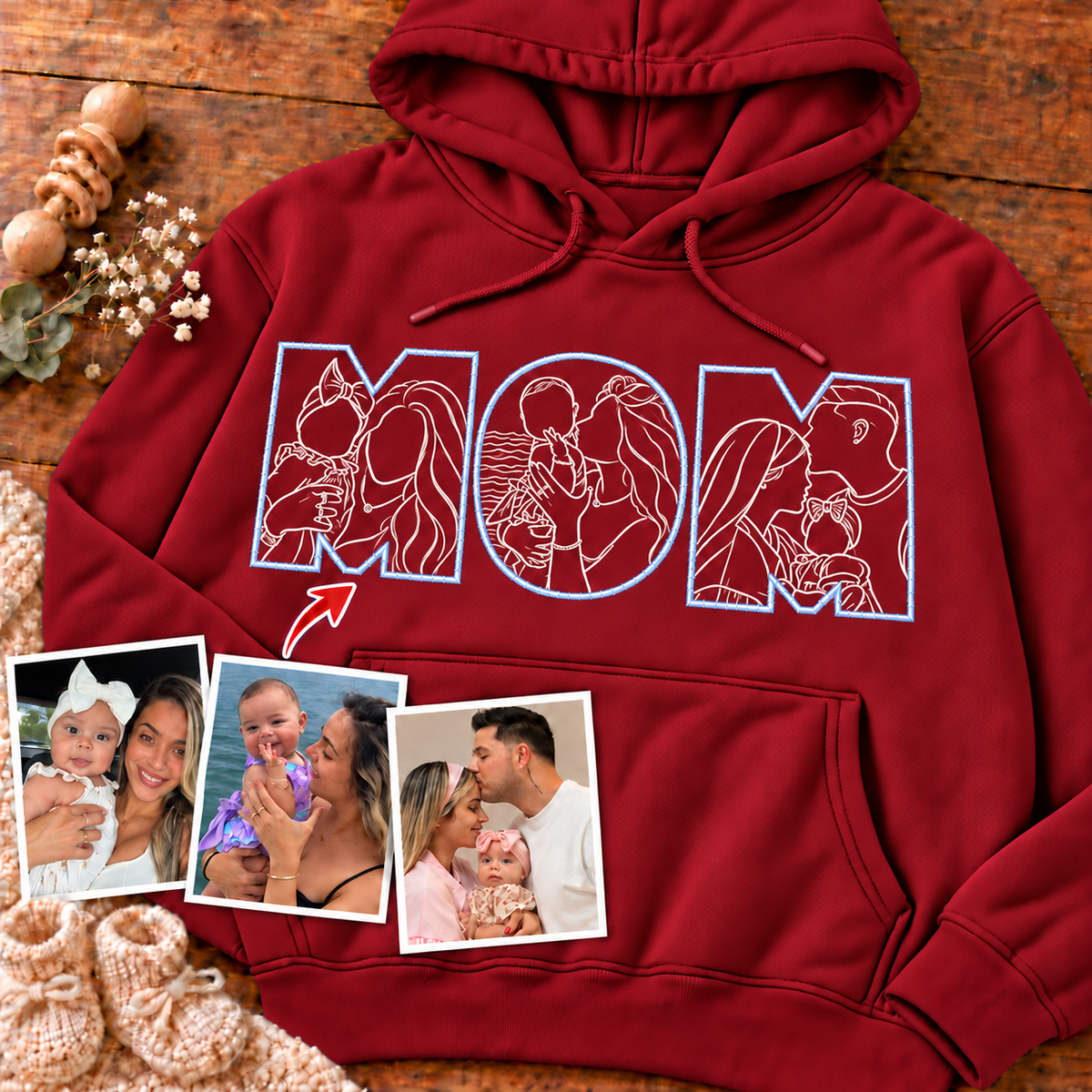 Sudadera con capucha unisex-Mamá