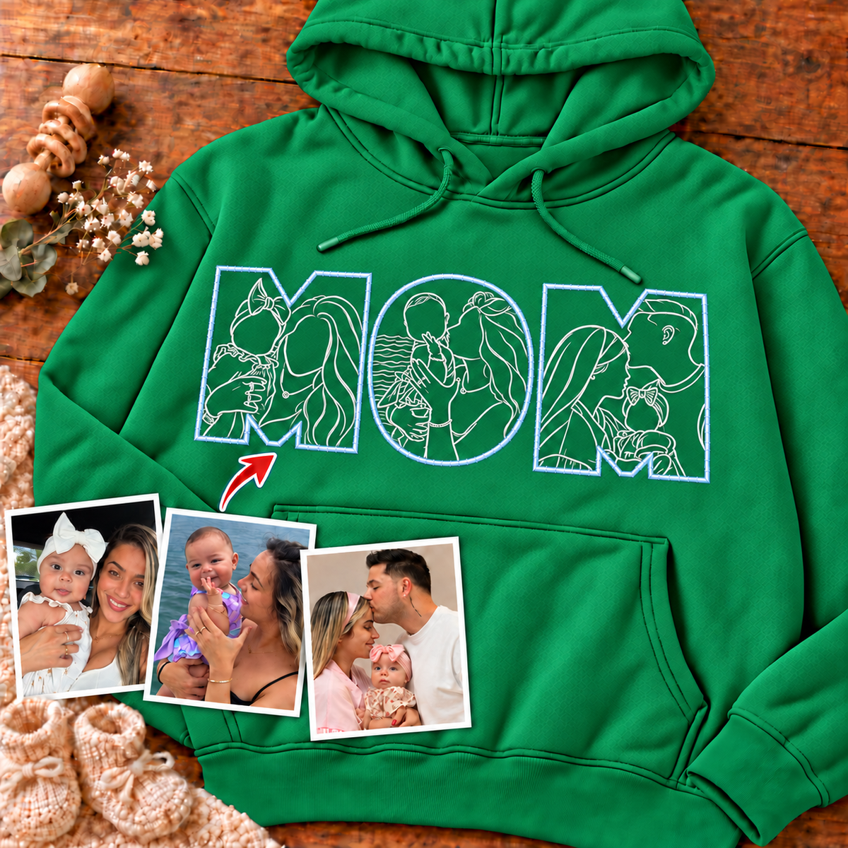 Sudadera con capucha unisex-Mamá