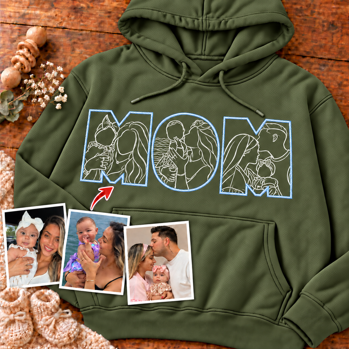 Sudadera con capucha unisex-Mamá