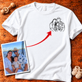 Custom Photo Left Chest Embroidered Unisex T-Shirt