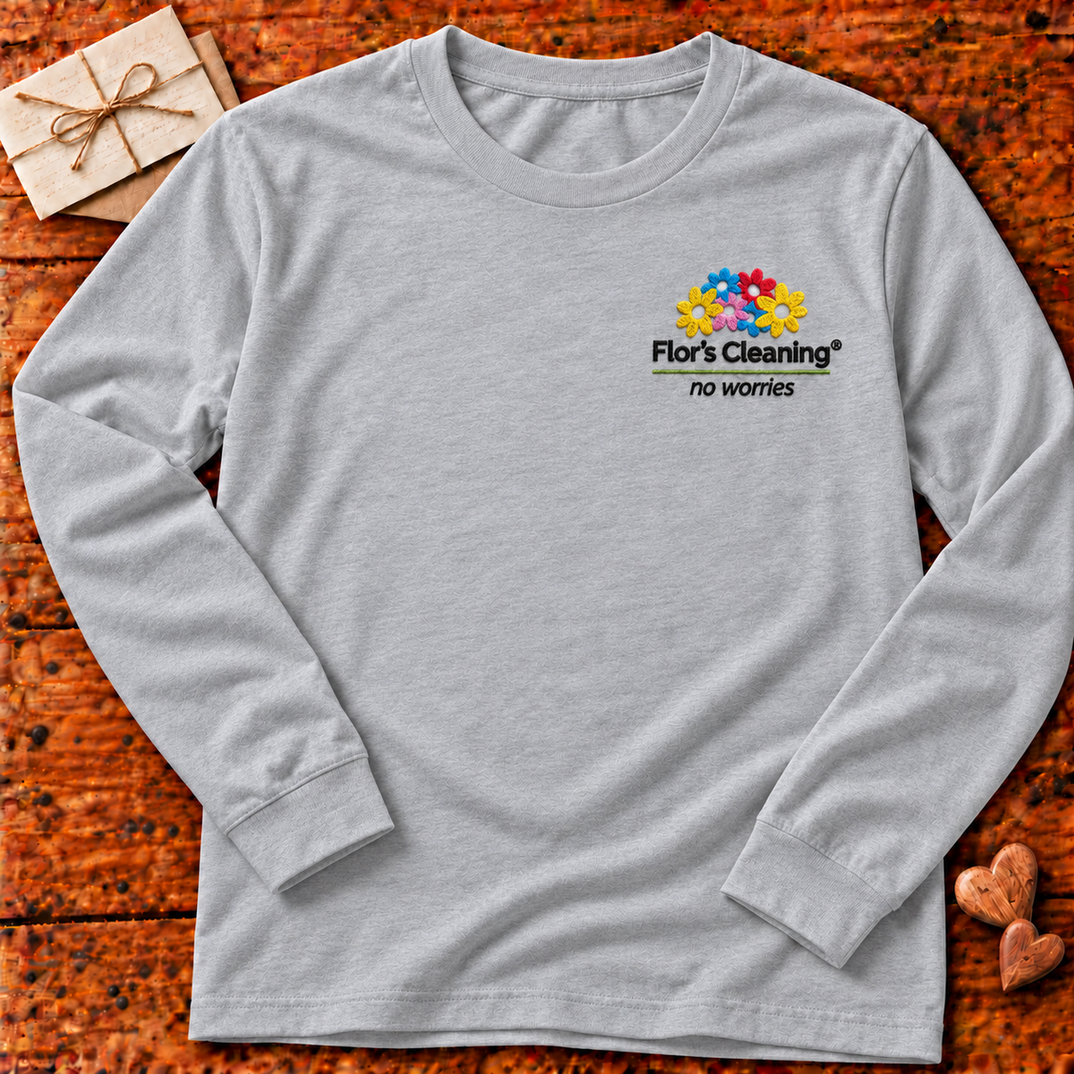 Custom Logo Embroidered Sun Protection Long Sleeve T-Shirt - Left chest