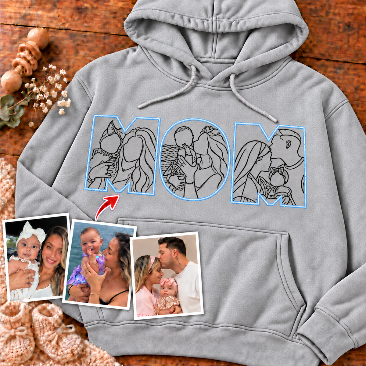 Sudadera con capucha unisex-Mamá