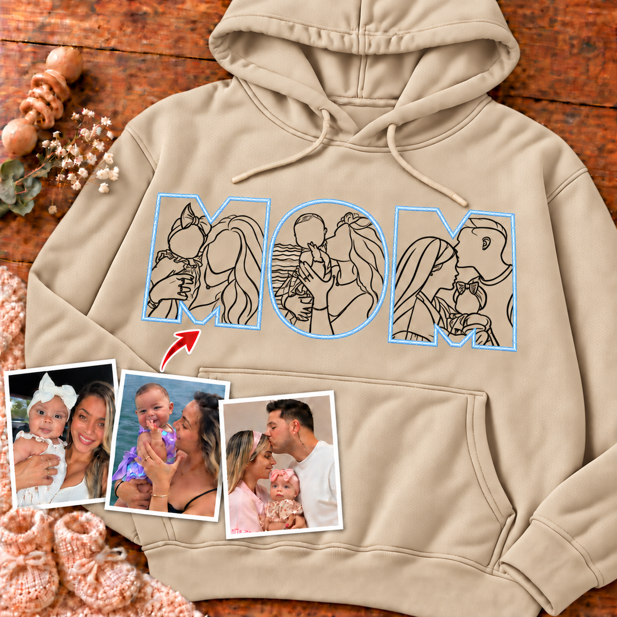 Sudadera con capucha unisex-Mamá