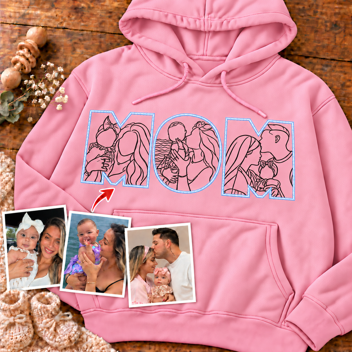 Sudadera con capucha unisex-Mamá