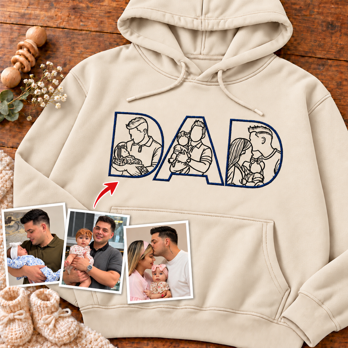 Sudadera con capucha unisex-Papá