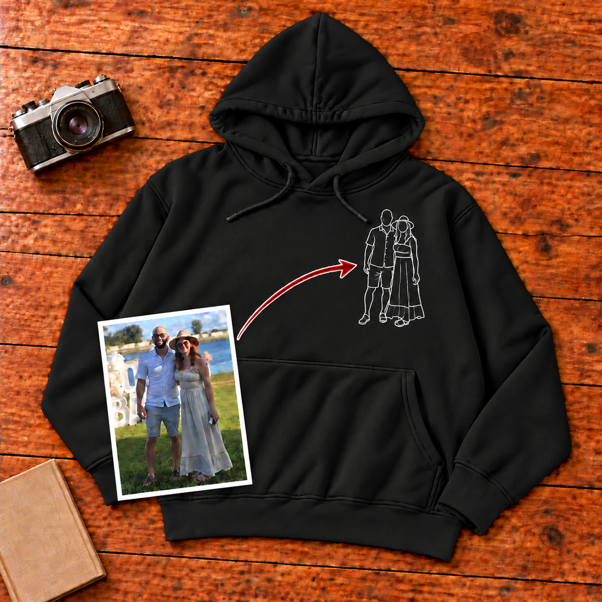 Sudadera con capucha unisex - Pecho izquierdo