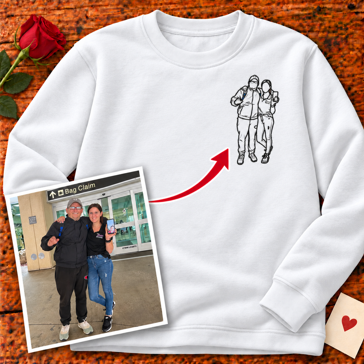 Sudadera con capucha unisex-Centro