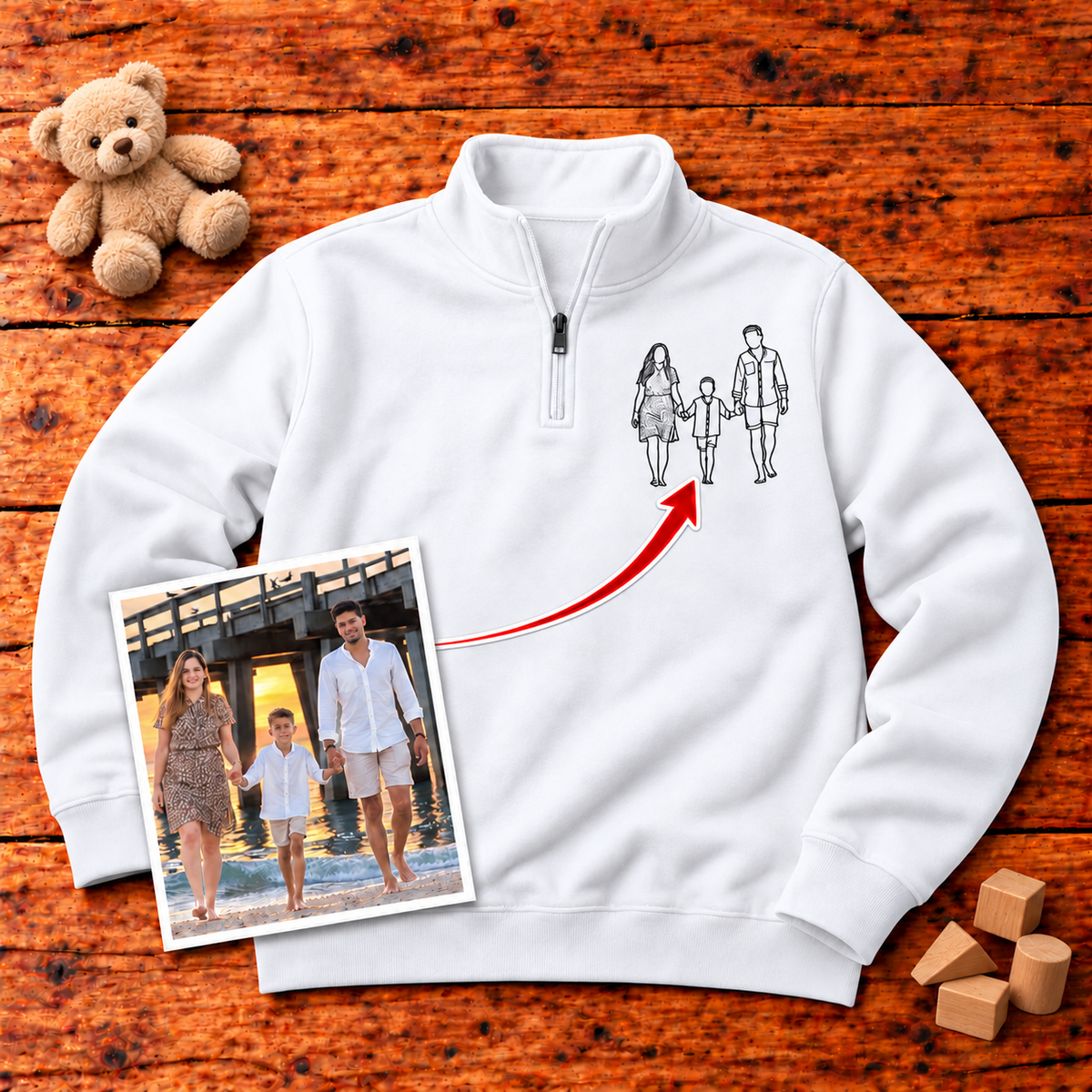 Sudadera con capucha unisex-Centro