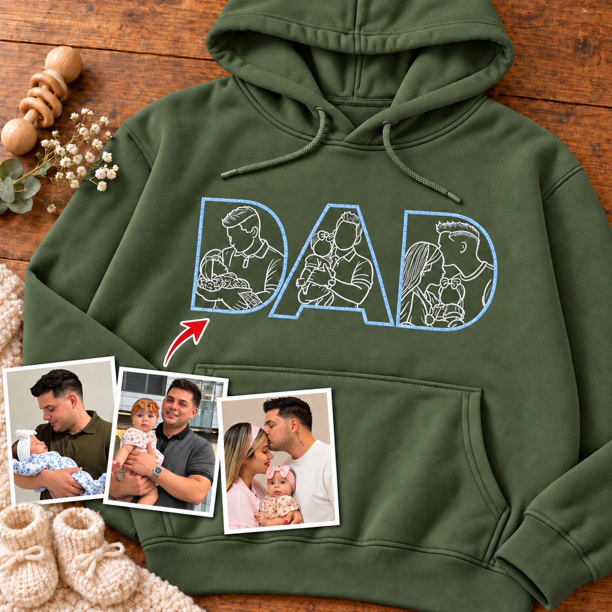 Sudadera con capucha unisex-Papá