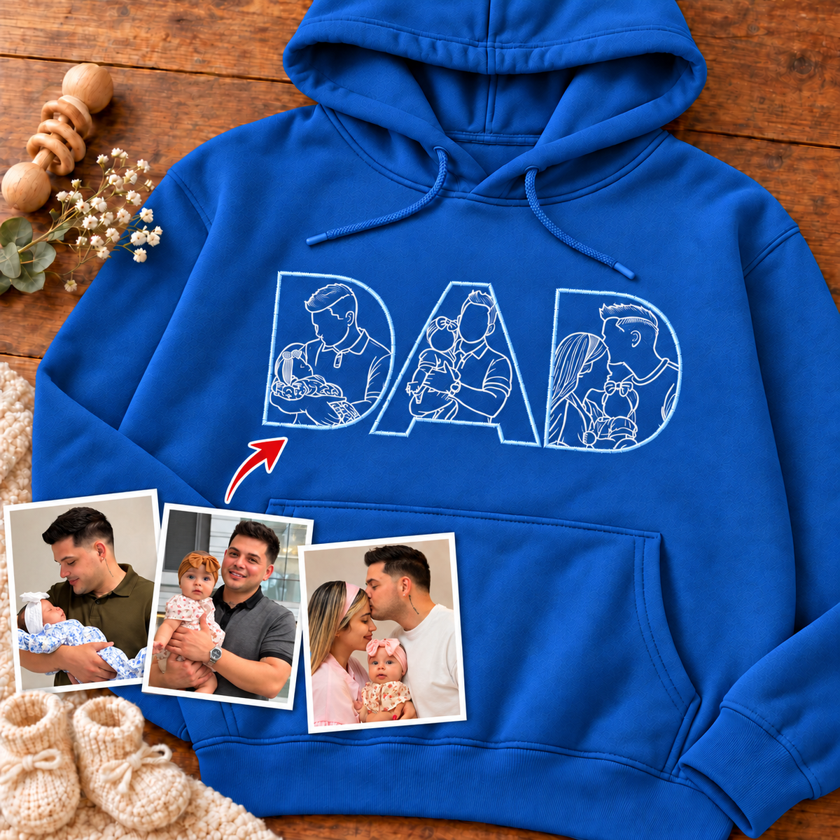Sudadera con capucha unisex-Papá
