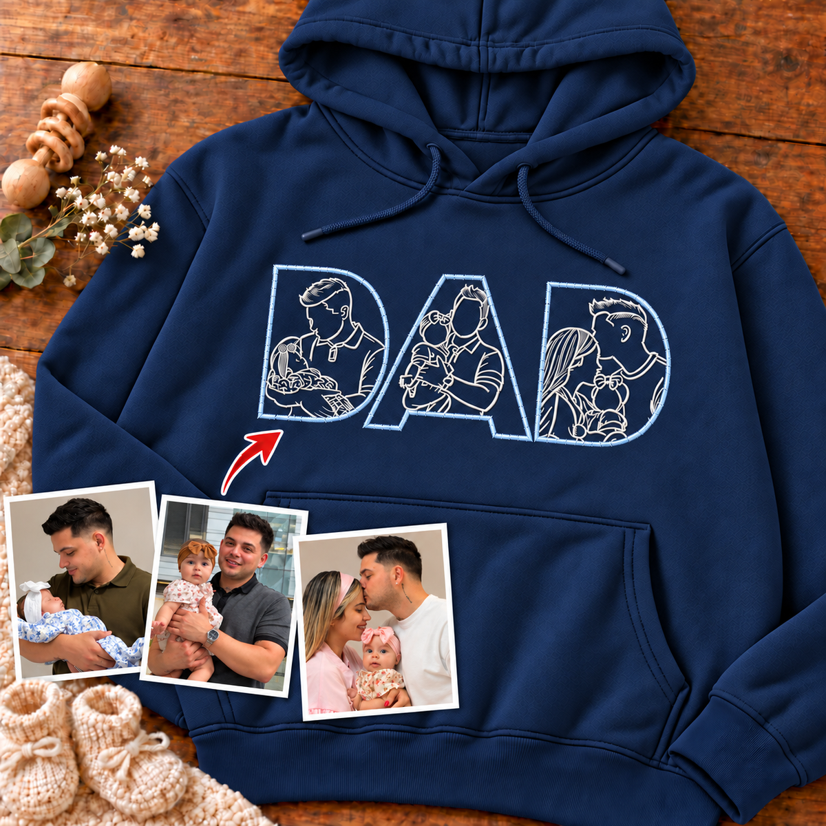 Sudadera con capucha unisex-Papá