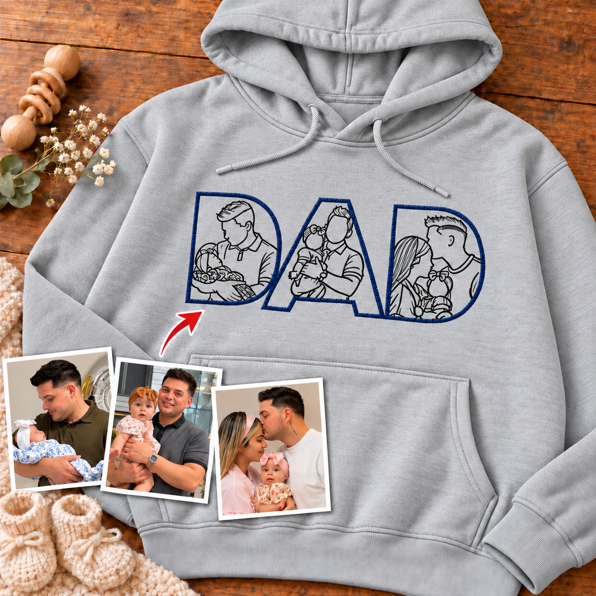 Sudadera con capucha unisex-Papá