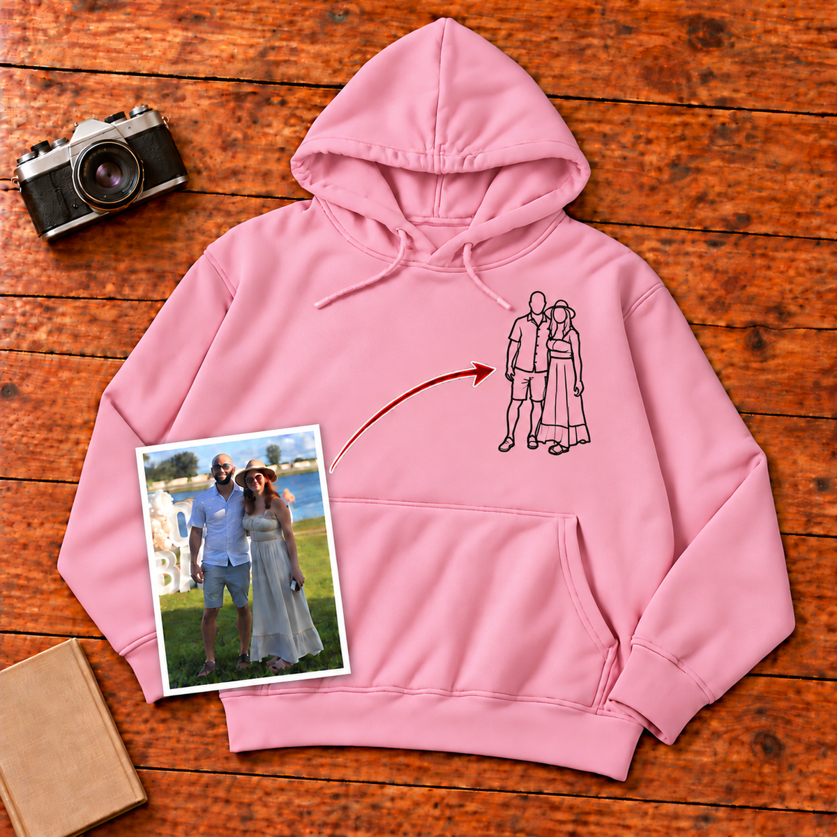 Sudadera con capucha unisex - Pecho izquierdo