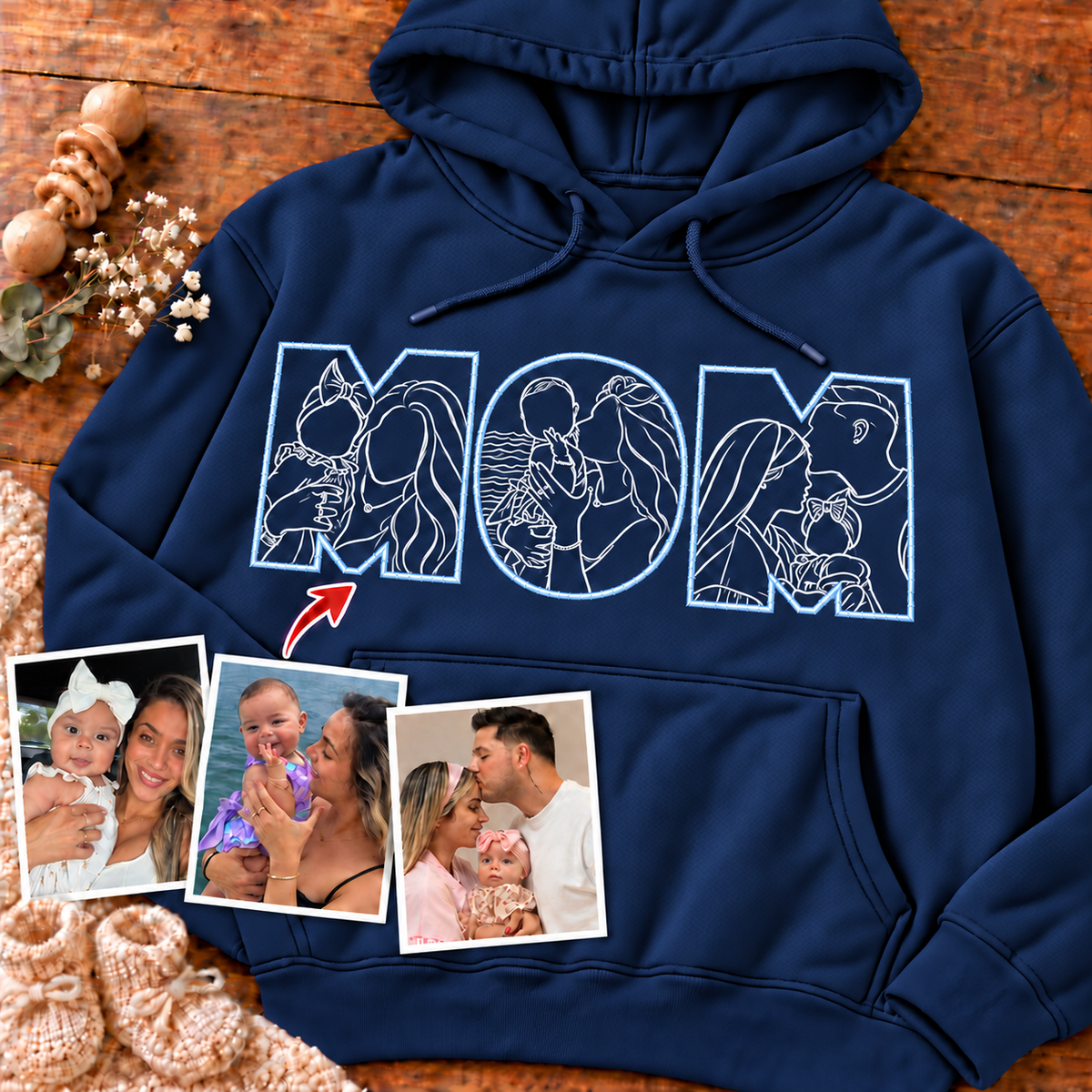 Sudadera con capucha unisex-Mamá