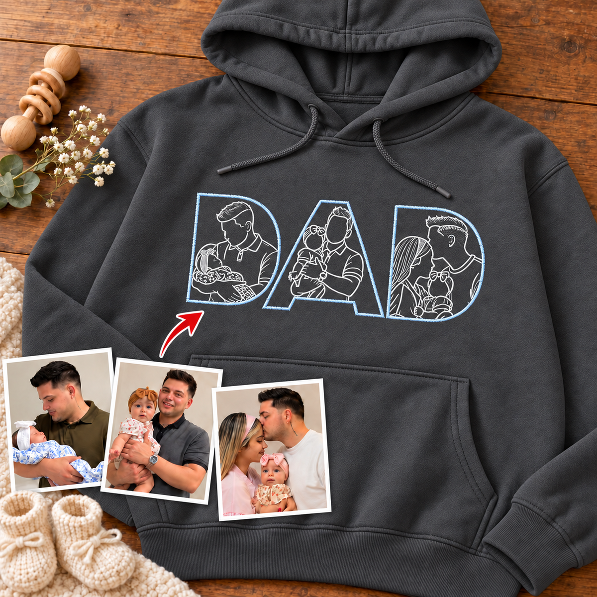 Sudadera con capucha unisex-Papá