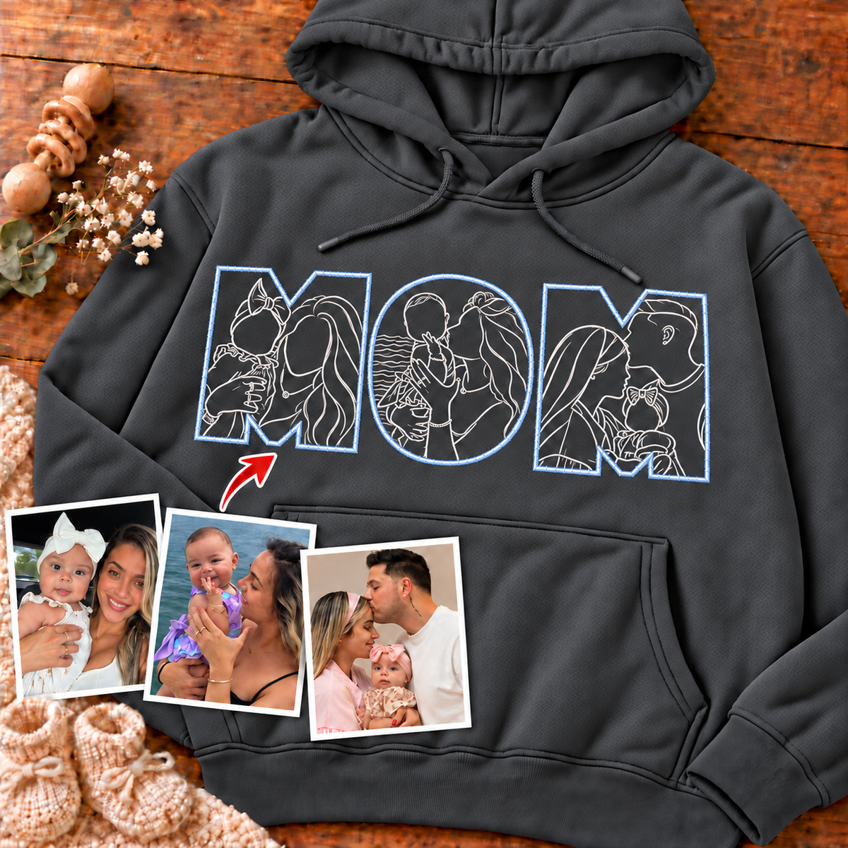Sudadera con capucha unisex-Mamá