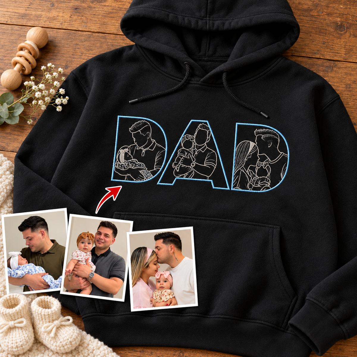 Sudadera con capucha unisex-Papá