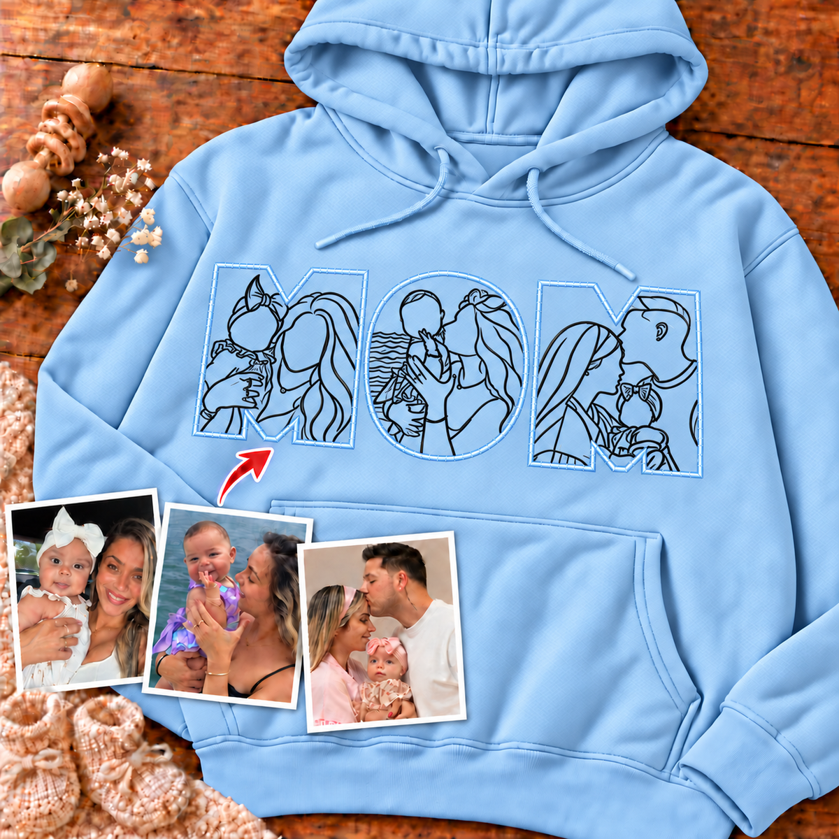 Sudadera con capucha unisex-Mamá